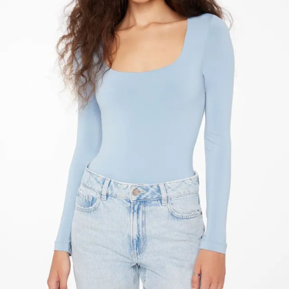 DYNAMITE Bodysuit Top Sky Blue